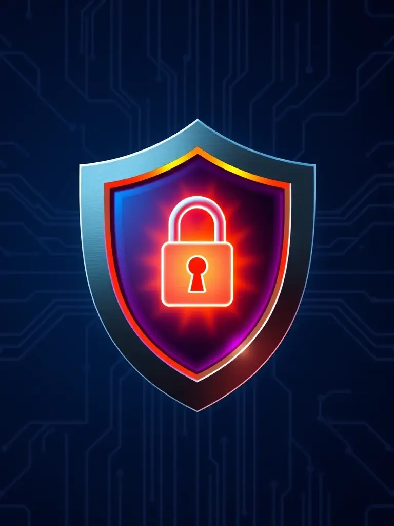 A graphical representation of a web application firewall (WAF) protecting a website from various cyber attacks.