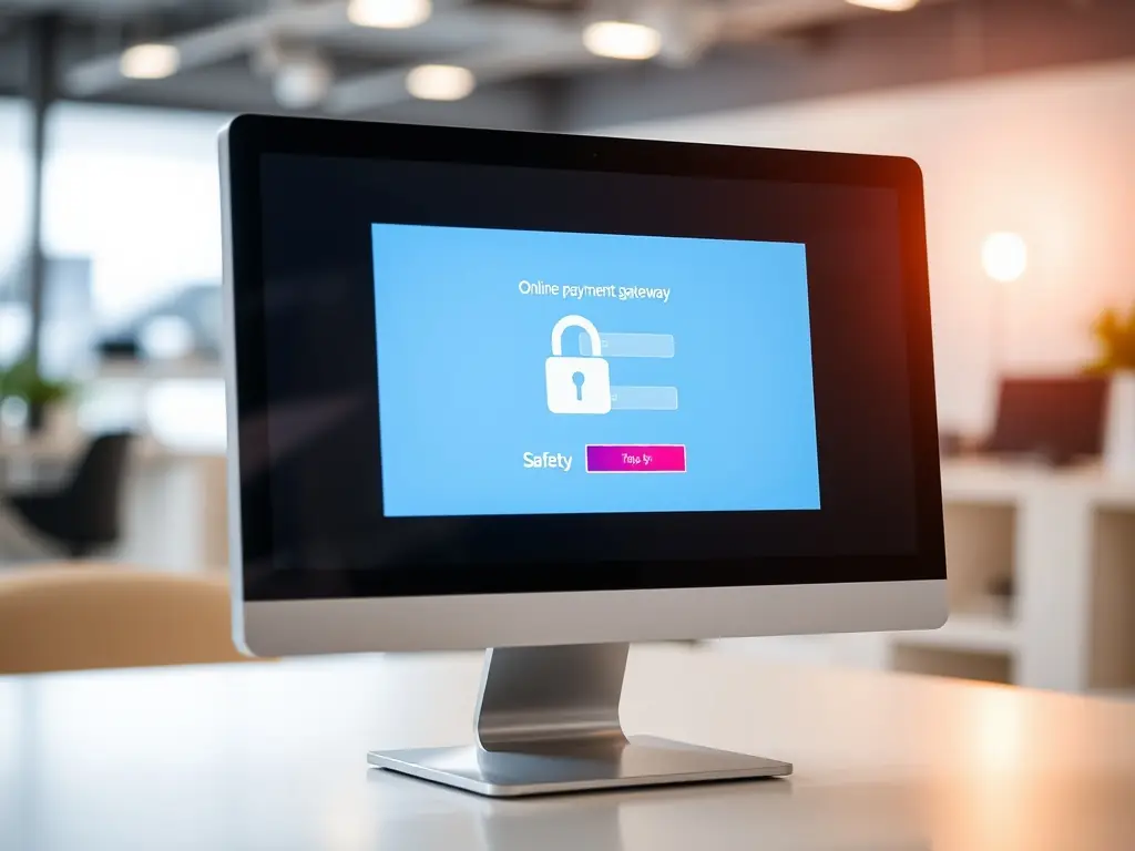 An image of a secure e-commerce website with a padlock icon, symbolizing secure online transactions and data protection.