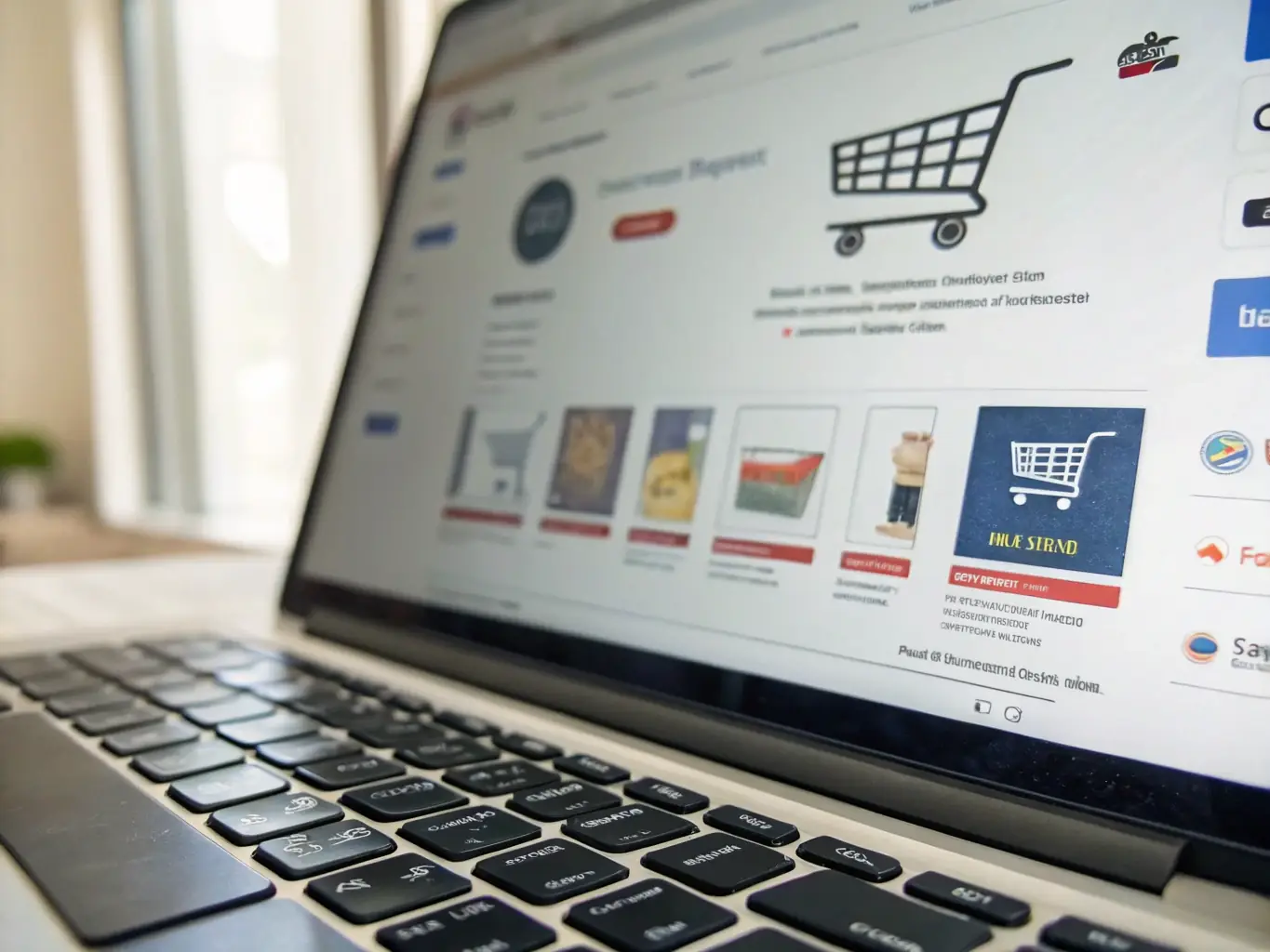 An e-commerce website's checkout page secured with SSL, highlighting the importance of secure transactions.